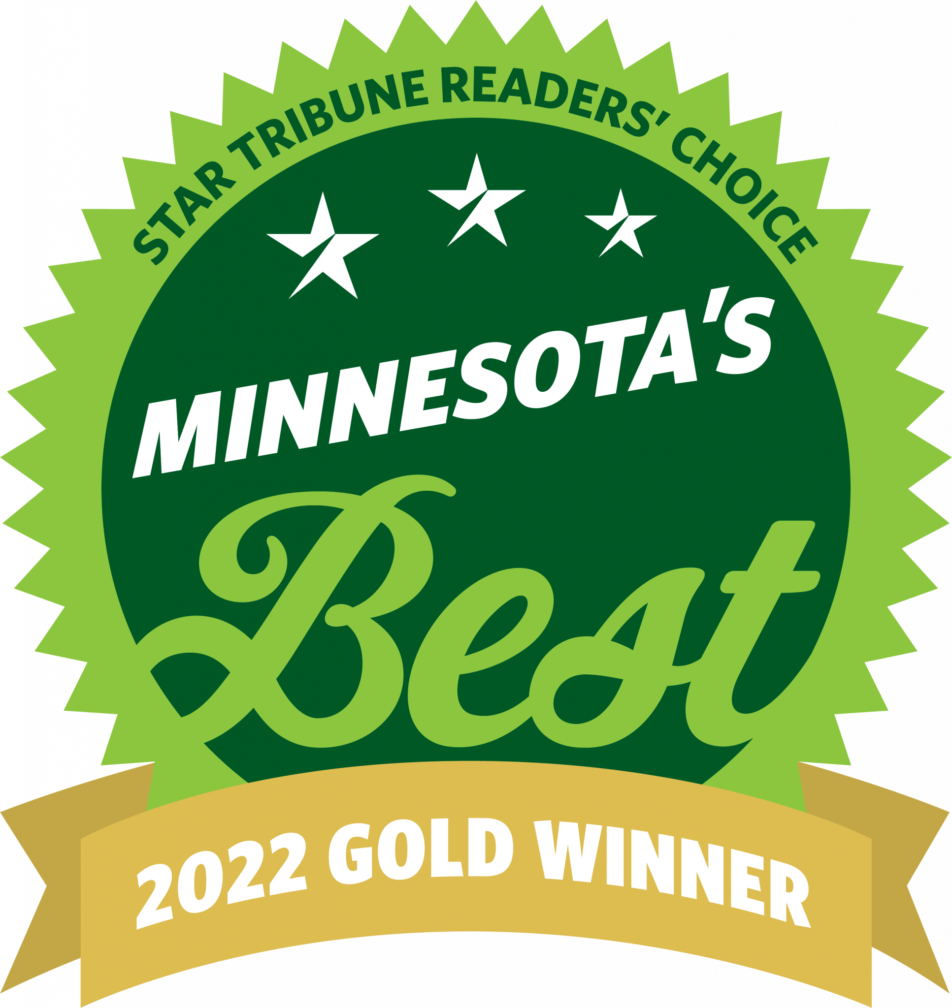 Minnesota's Best 2022 Roofing Company Gold Award Winner